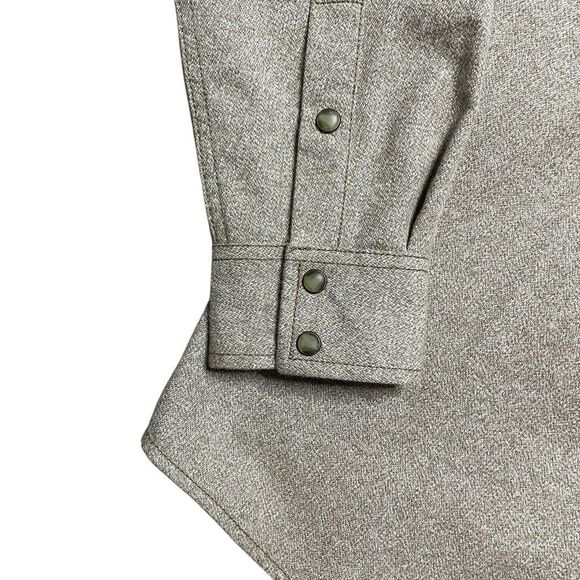 Moonshine Spirit Tan Button Down Western Shirt Size Medium - Picture 3 of 5